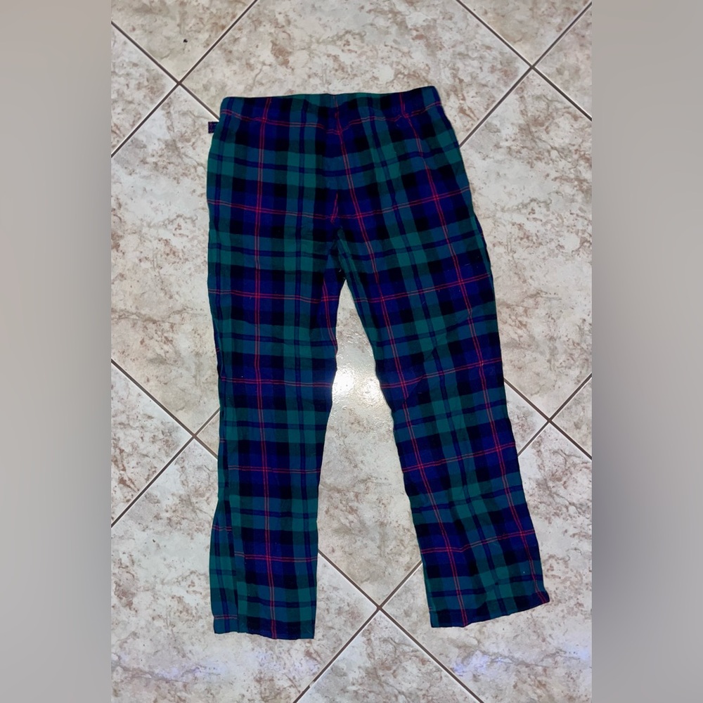 plaid pajama pants